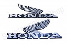 Шильда Honda под металл серебро  4968silver 160х73 2шт
