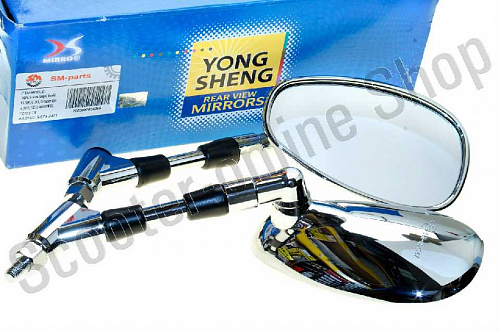 Зеркала мото (пара) Suzuki VL1500, C1500, Intruder хром (M10) OEM 5660003FB0  YS2F203  TW фото фотография изображение картинка