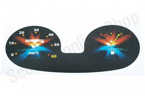 Наклейка на спидометр 60км/ч фото фотография изображение картинка