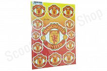 Наклейки  спонсор   MANCHESTER UNITED  32х23см
