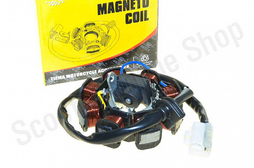 Статор генератора 139QMB 50cc  8 катушек TMMP фото фотография изображение картинка