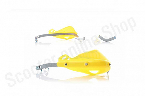 Защита рук на руль  мото  #33  "FHS"  (желтая)