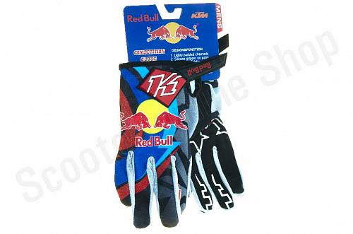 Мотоперчатки перчатки мото Перчатки KINI Red Bull KTM Blue M фото фотография 