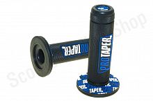 Ручки руля питбайк черные/синие  PRO-TAPER