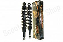 Амортизаторы задние Alpha Delta  340мм, регулируемые   (черные)   "NDT"