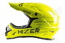 Шлем кроссовый HIZER J6805 #1 (S) lemon/green