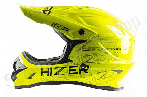 Шлем кроссовый HIZER J6805 #1 (S) lemon/green фото фотография изображение картинка