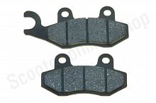 Колодки тормозные GY6 50-150 ухо лево  "ZUNA"