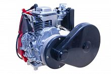 Веломотор + комплект для установки  четырехтактный 144F 3л.c. (ременный редуктор) 