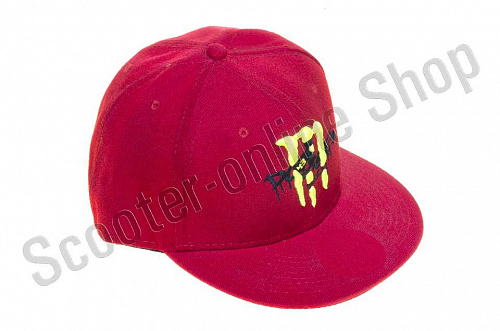 Кепка бейсболка Бейсболка Monster  красная прямой козырек  фото фотография 
