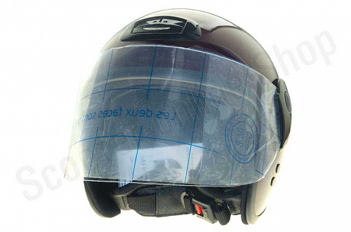 Шлем открытый Шлем защитный Компакт X с укороченным забралом бургyндия L(60) фото фотография 