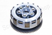 Сцепление в сборе 162FMJ, 163FML (CG 150-200, CB 250) (6 болтов, 6 дисков, 73T)