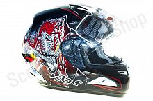 Шлем интеграл KBC Force RR Rocker Blk/Red S(56)