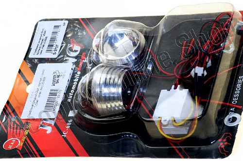 Стробоскоп диодный (2шт, круглые)   линза, красный   "JCAA"  mod:JC-928) фото фотография изображение картинка