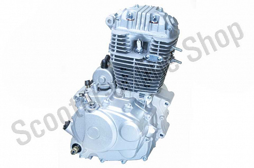 Двигатель в сборе ZS 165FMM (CB250D-G) 223сс, возд. охл., электростартер фото фотография изображение картинка