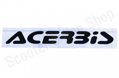 Наклейка Acerbis черная 120х20 фото фотография изображение картинка