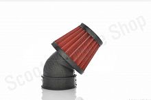 Фильтр воздушный (нулевик)  d28/35/42/48/50  косой, открытый  #2197  (красный)