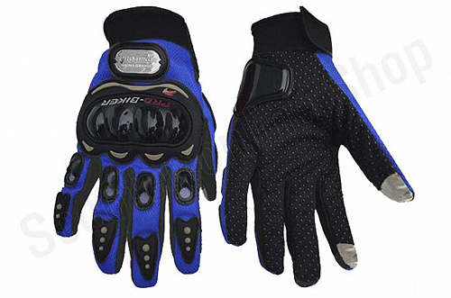 Мотоперчатки перчатки мото Перчатки Pro-Biker MCS-01TS (TOUCH SCREEN) Blue, M фото фотография 