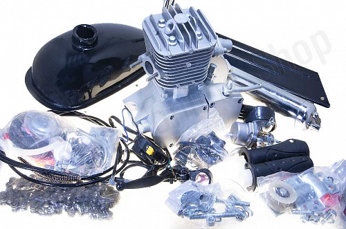 Веломотор F80 + установочный комплект (цельный цилиндр) фото фотография изображение картинка