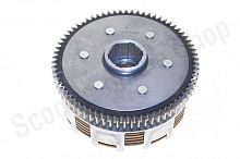 Сцепление в сборе 162FMJ, 164FML, 166FMM (CG,CB 150-250) (6 болтов, 6 дисков, 73T) Stels 