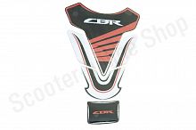 Наклейка на бак Honda CBR 2 Черно-Бело-Красная