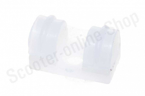 Кронштейн заднего тормозного шланга пластик, белый Grizzlik 7-Lux фото фотография изображение картинка