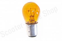 Лампа стоп-сигнал/габарит  S25 12V  21W/5W   красная  "YWL"