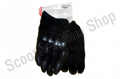 Мотоперчатки перчатки мото Мотоперчатки FOX Carbon fiber mod:2 черные M фото фотография 