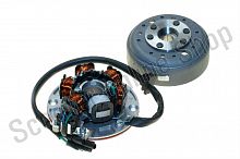 Генератор в сборе  YX150  WD150  эл. стартер  SM-Parts