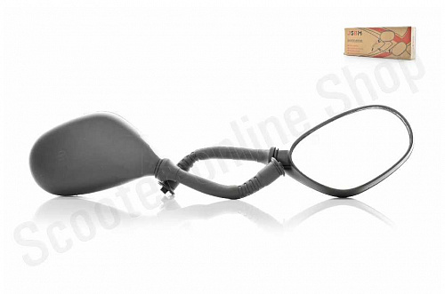 Зеркала черные овал  M10  обрезиненная ножка