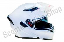Шлем модуляр Ataki FF902 Solid белый глянцевый  L