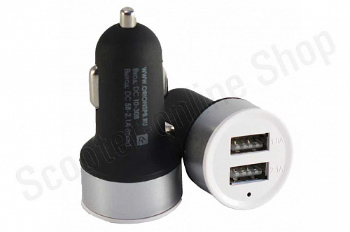 USB автомобильное зарядное устройство (2 USB, 5V, 2.1 A)