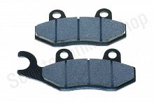 Колодки тормозные 4T GY6 50-150 ухо влево KOMATCU