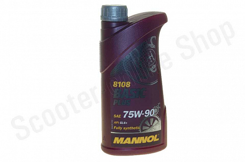 8108 Масло трансмиссионное Mannol Basic Plus GL4 75W-90 1л для переднепр. авт. фото фотография изображение картинка