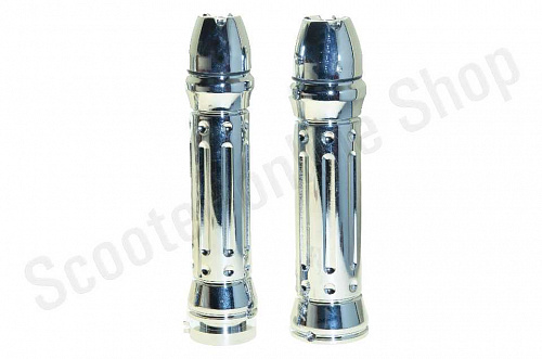 Ручка газа + ручка руля алюмин. H254AB1 хром с син. подсветкой Majesty/Skyway фото фотография изображение картинка