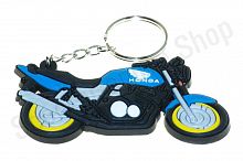 Брелок резиновый   байк   "HONDA CB400"   (синий)   (#KML)