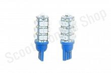 Лампа, габарит, без цоколя, 25 SMD, 2шт, синий