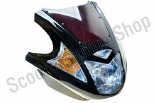 Обтекатель   Zongshen, Lifan 125/150   (mod:4, с фарой и поворотами)   (черный)