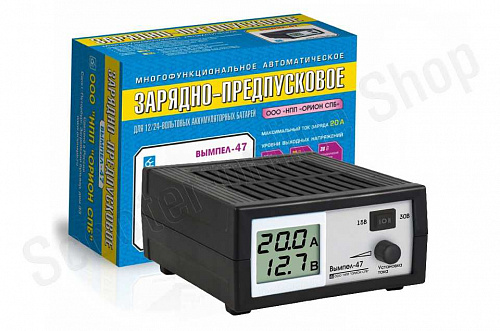 Зарядное устройство Вымпел-47 (автомат,0-20А, 15/30В,  ЖК индикатор) фото фотография изображение картинка