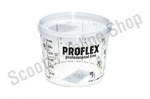 Емкость мерная с крышкой пластик для смешивания ЛКМ и растворителей PROFLEX 0,385л фото фотография изображение картинка