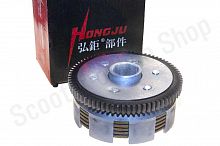 Сцепление в сборе  CG125  73T  "HONGJU" 