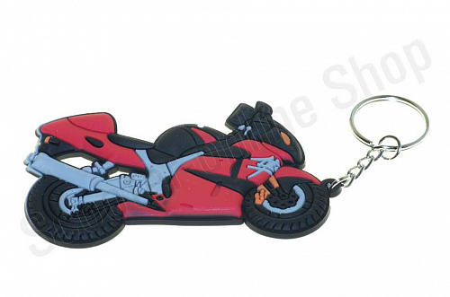 Брелок резиновый   байк   "SUZUKI"   (красный)   (#YSK138) фото фотография изображение картинка