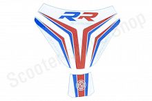 Наклейка на бак BMW S1000RR Бело-Красно-Синяя Широкая