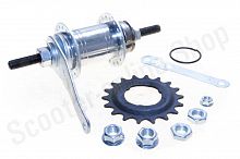 Втулка заднего колеса велосипеда   (36 спиц, ножной тормоз, червячная)