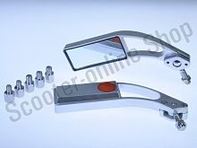 Зеркала   прямоугольные   mod:218, 8/10mm   "RED"   (серебро)