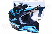 Шлем мото кроссовый GTX 633 (XL) #4 BLACK/BLUE