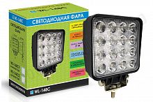 Светодиодная фара WL-148CF (ближн. свет, кв. мет. корп. 16 LED, 48W)
