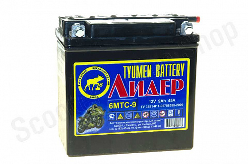 Аккумулятор 6МТС-9 Тюмень 12в 9ач фото фотография изображение картинка