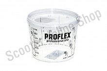 Емкость мерная с крышкой пластик для смешивания ЛКМ и растворителей PROFLEX 0,75л