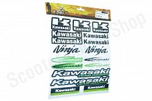Наклейки Kawasaki 250х300мм